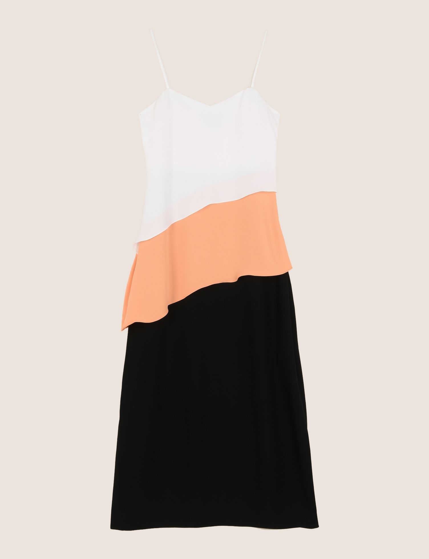 Buy Asymmetrical Tiered Slip Dress | Armani Exchange by Armani Exchange