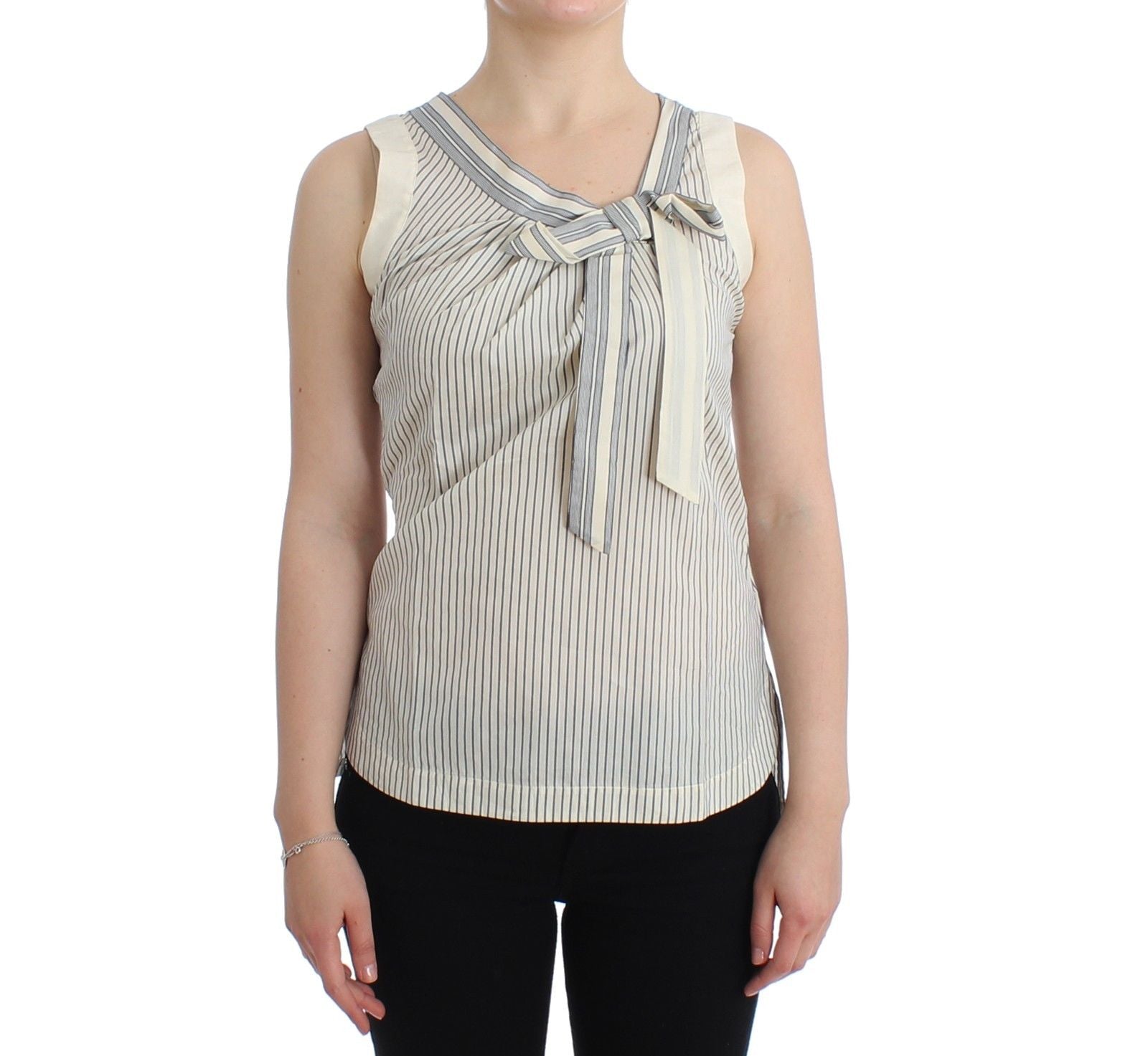Buy Beachwear Striped Top Blouse Shirt Bow Tank by Ermanno Scervino
