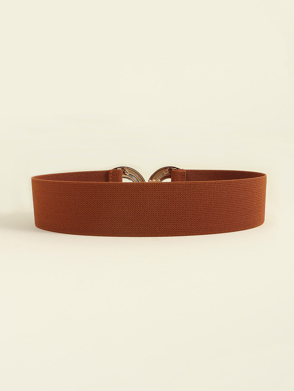 Buy Geometric Buckle Elastic Wide Belt by Faz