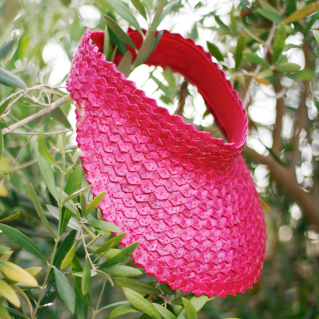 Buy Pandan Visor Hat - Pink by BrunnaCo