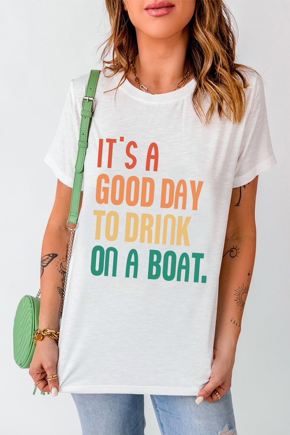 Buy IT'S A GOOD DAY TO DRINK ON A BOAT Graphic Tee by Faz