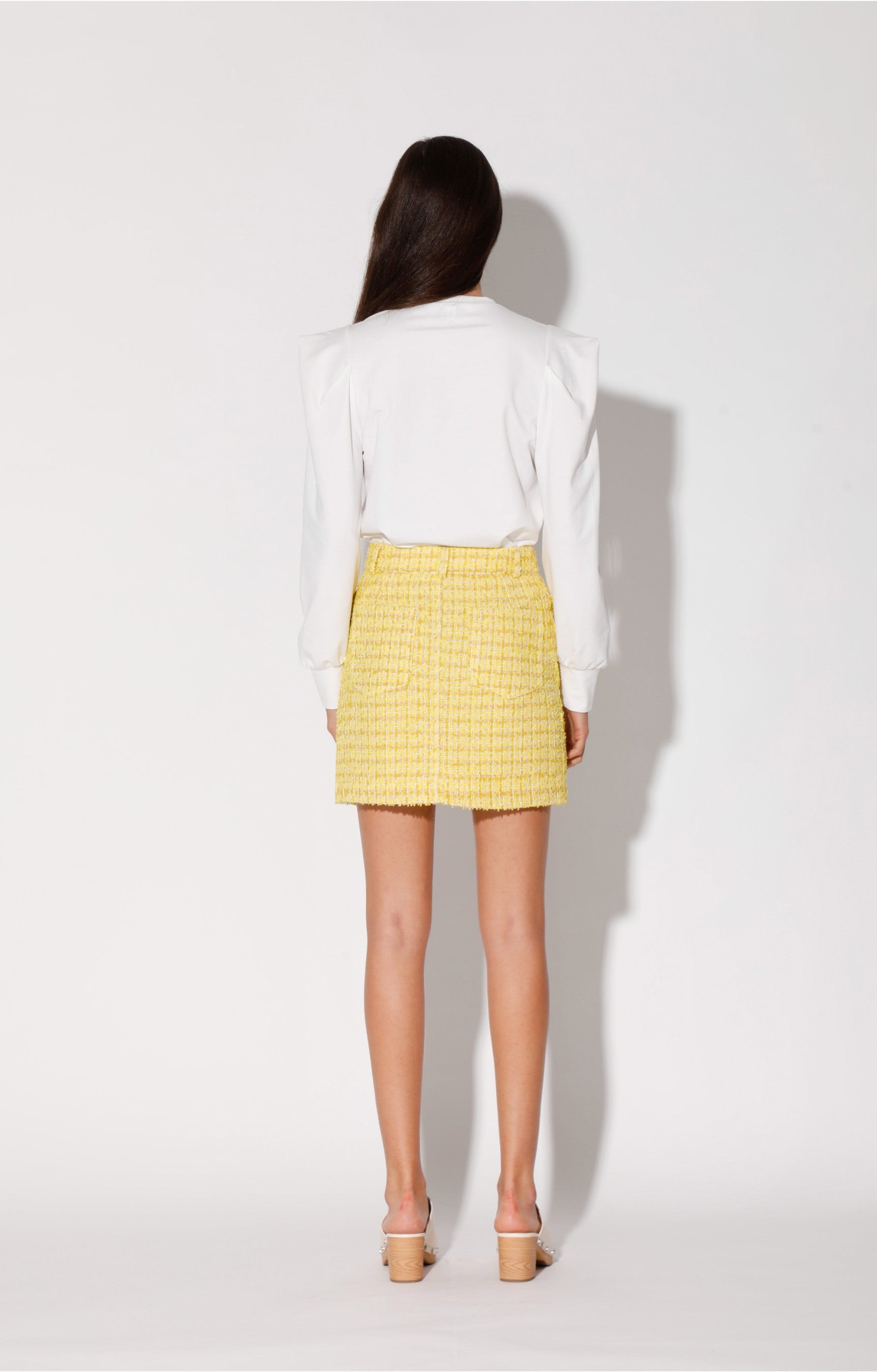 Buy Alicia Skirt, Sunshine Tweed by Walter Baker
