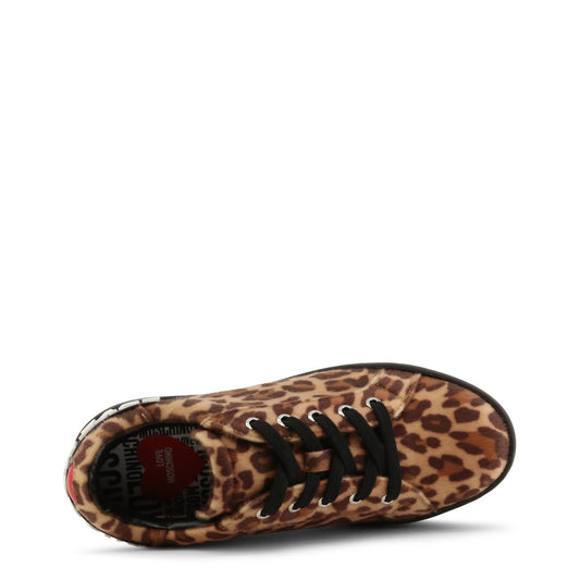 Buy Love Moschino Round Toe Mid Top Sneakers by Love Moschino