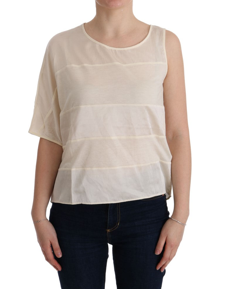 Buy Beige Asymmetric Top Blouse by Costume National