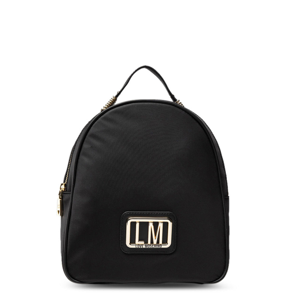 Buy Love Moschino Logo Plaque Zipped Backpack by Love Moschino