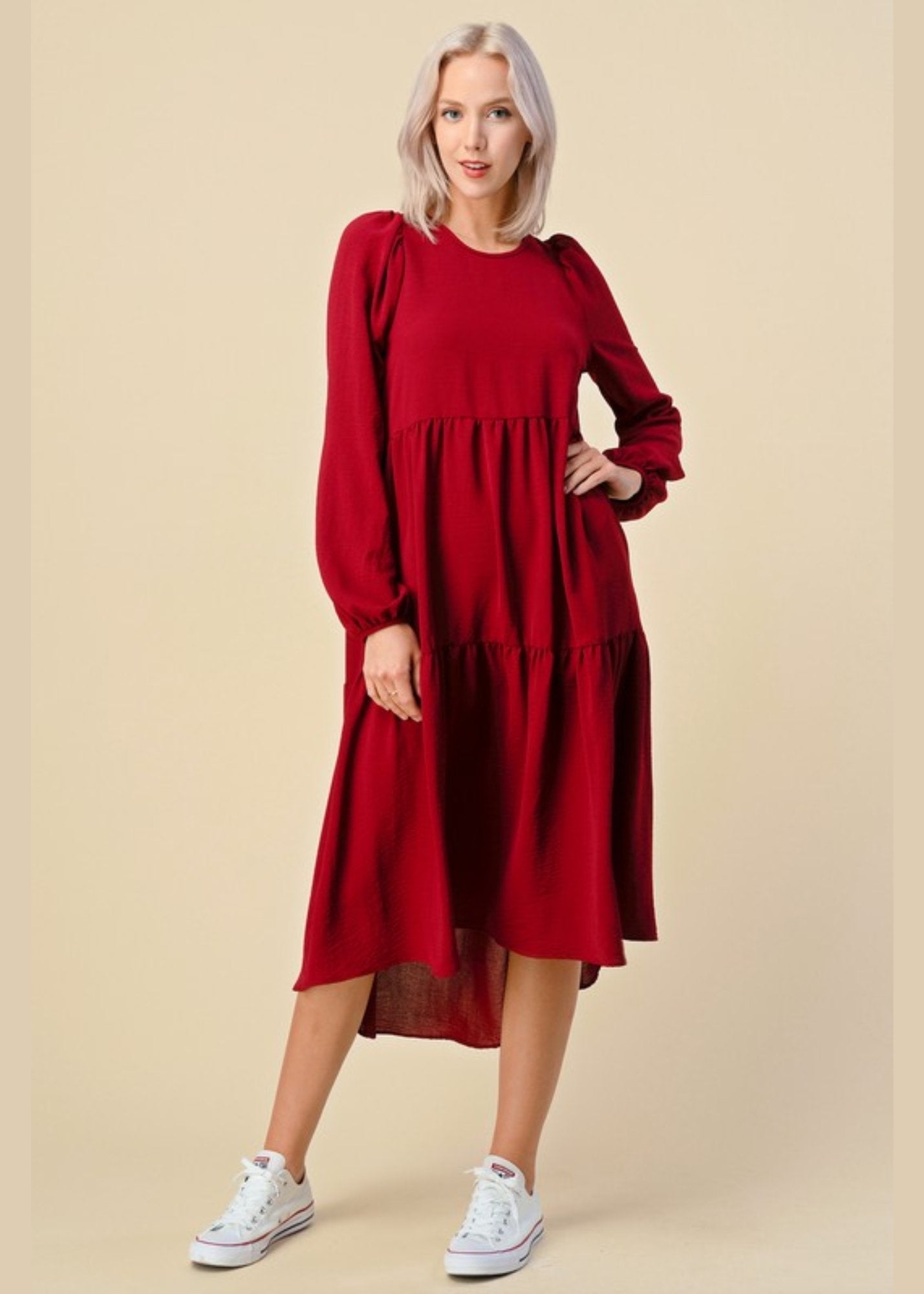 Buy Every Day Chic Dress - Long Sleeves by Apostolic Clothing