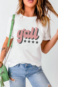 Buy Y'ALL Graphic Round Neck Tee by Faz