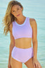 Buy Contrast Trim Two-Piece Swimsuit by Faz