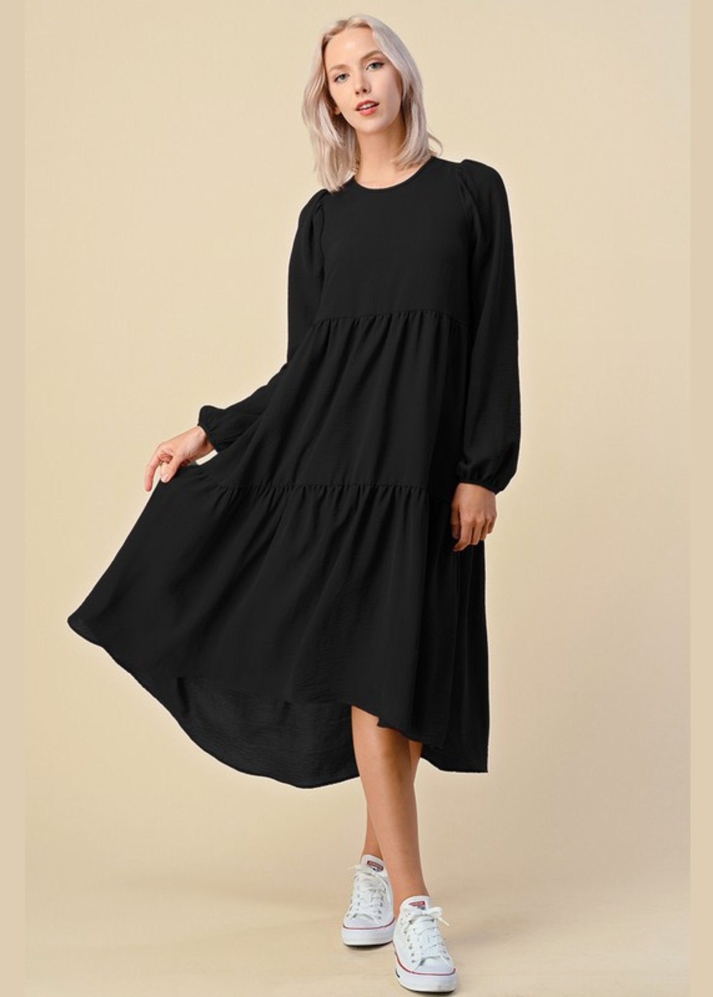 Buy Every Day Chic Dress - Long Sleeves by Apostolic Clothing