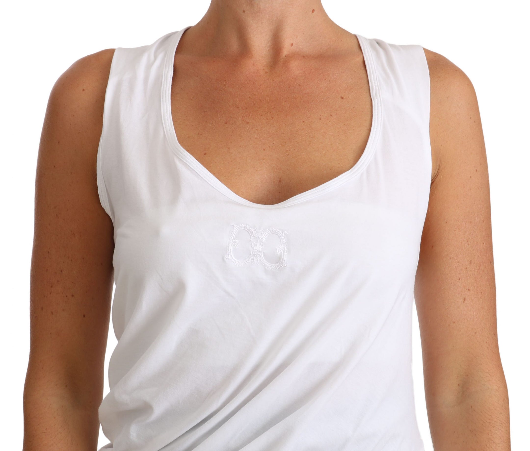Buy White Top Tank CAVALLI T-Shirt Jersey by Cavalli