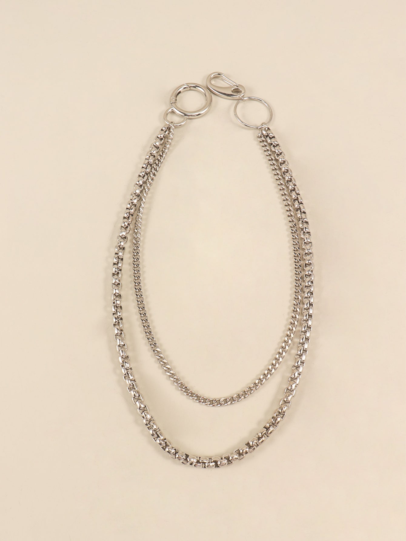 Buy Double-Layered Metal Chain Belt by Faz
