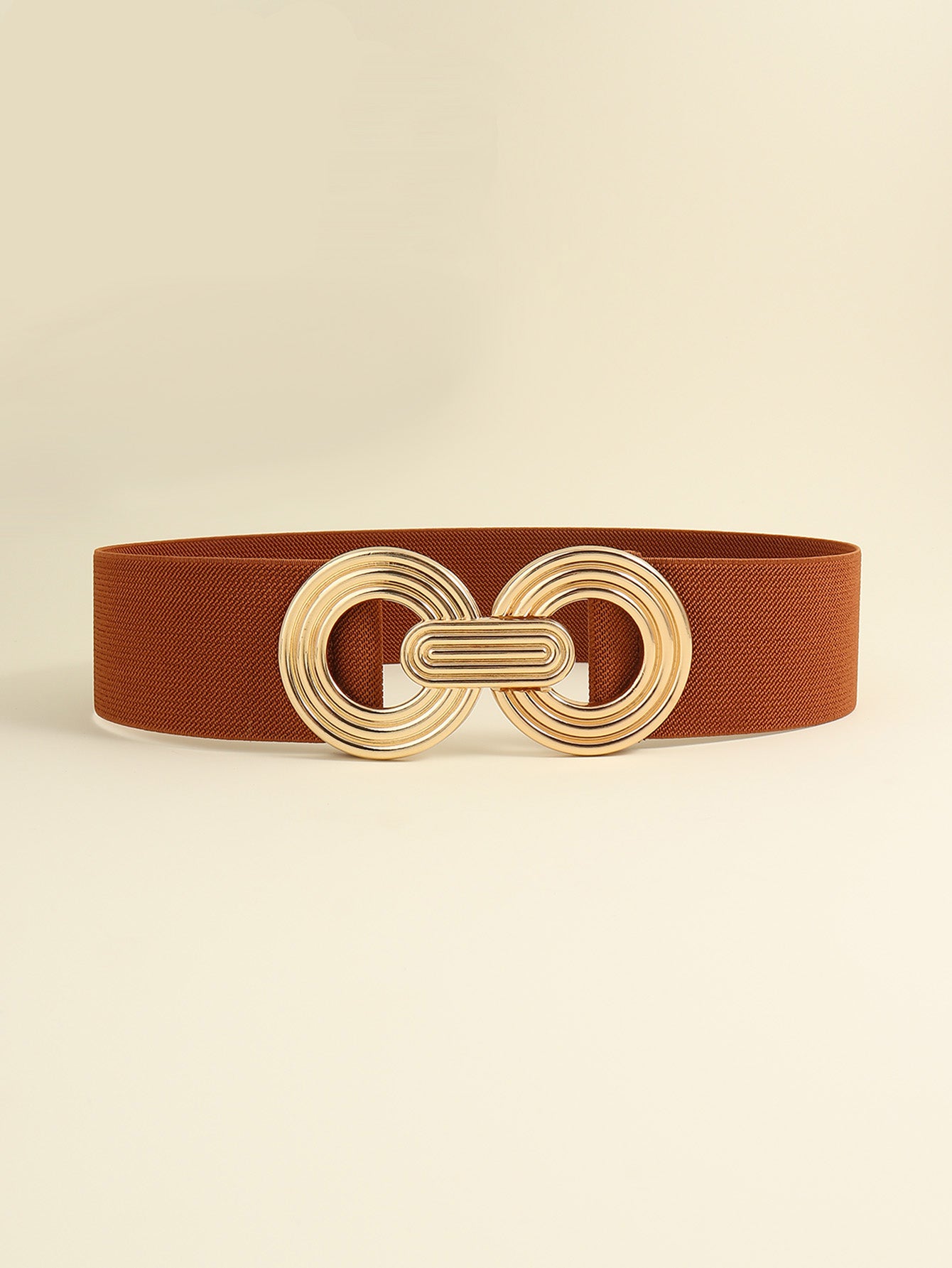 Buy Geometric Buckle Elastic Wide Belt by Faz