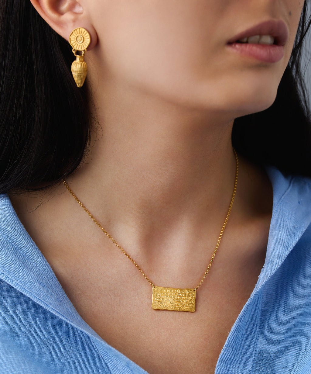 Buy Erebuni Cuneiform Necklace by Arubani