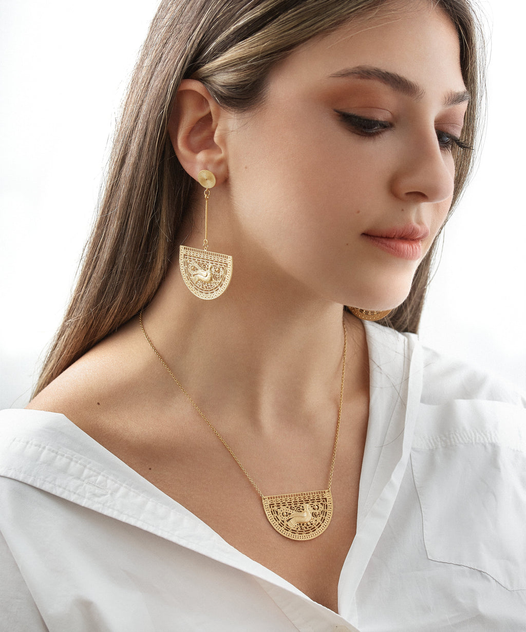 Buy Doves of Geghard Necklace by Arubani