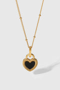 Buy Contrast Heart Pendant Necklace by Faz