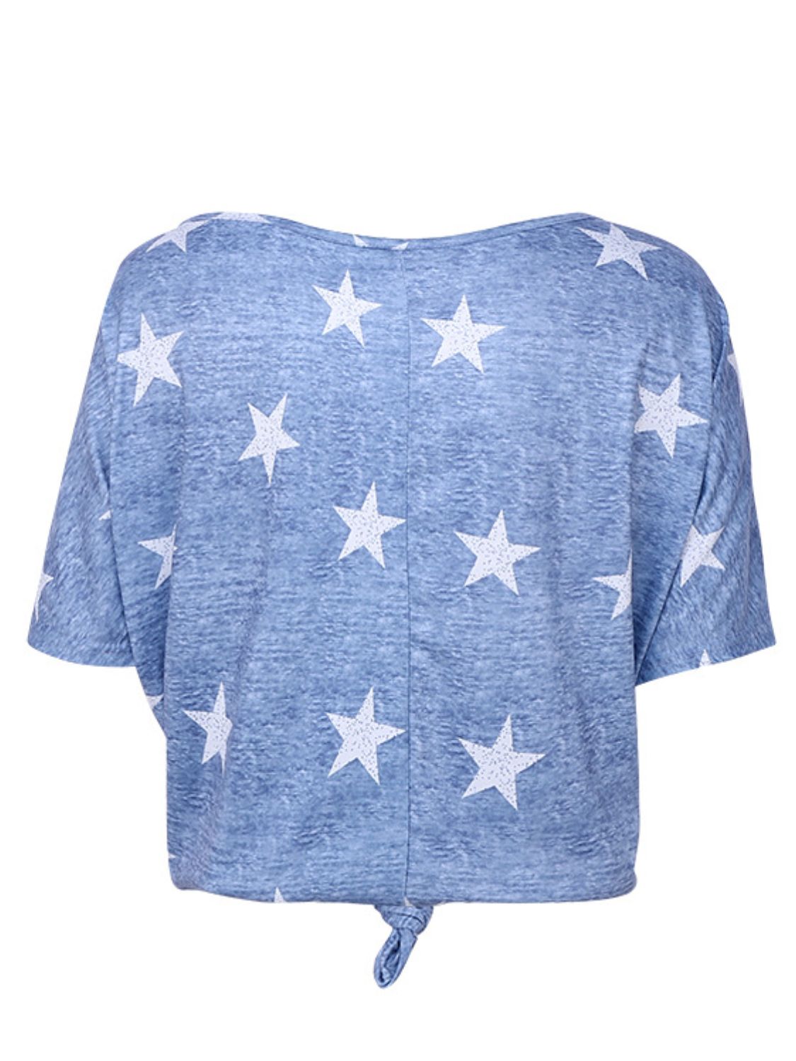 Buy Star Print Short Sleeve T-Shirt by Faz