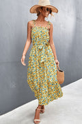 Buy Floral Tie-Shoulder Belted Dress by YO