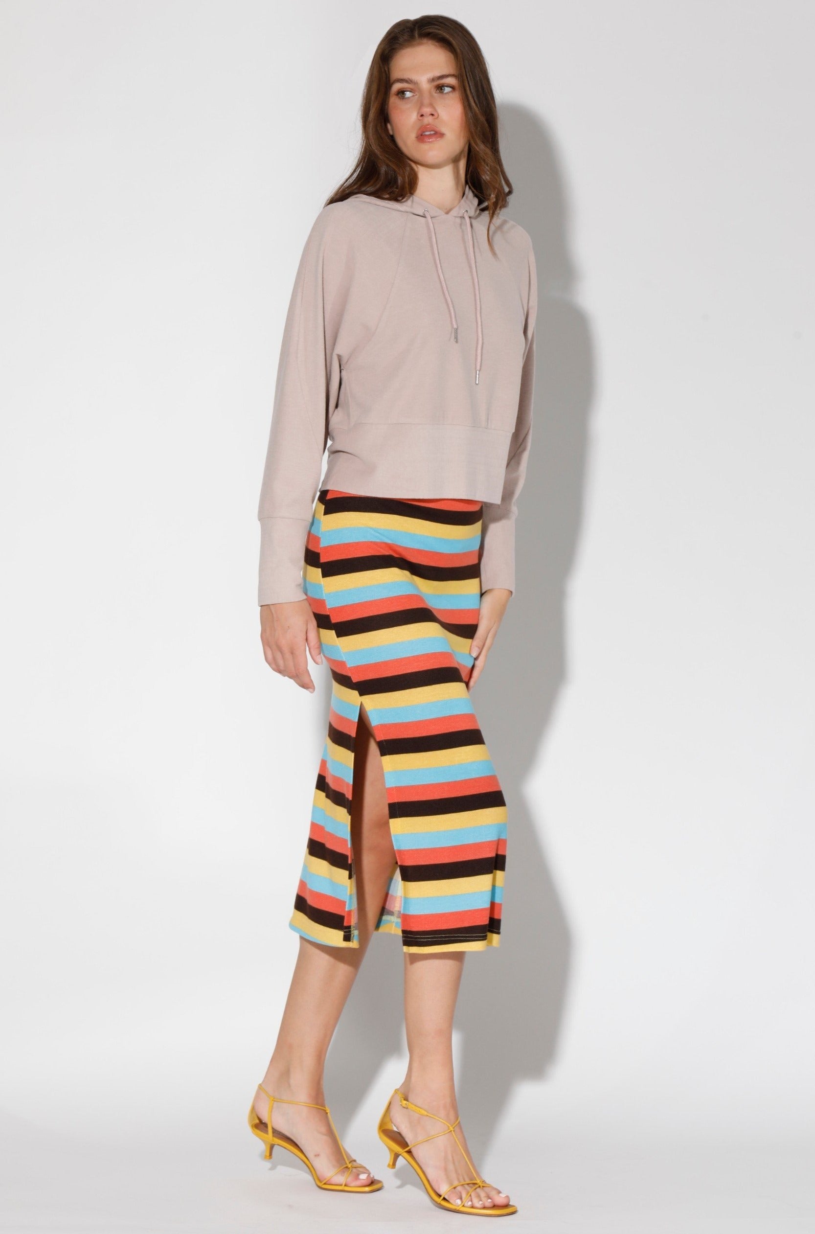 Buy Annika Skirt, Mod Stripe Knit by Walter Baker