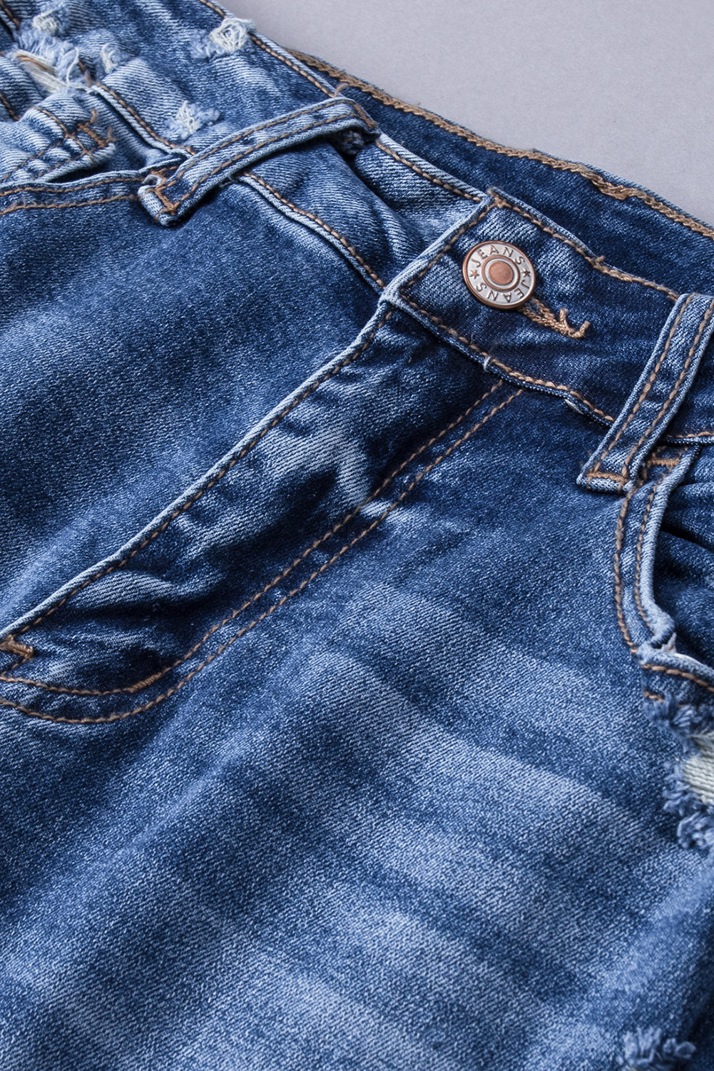 Buy Distressed Flared Jeans with Pockets by Faz