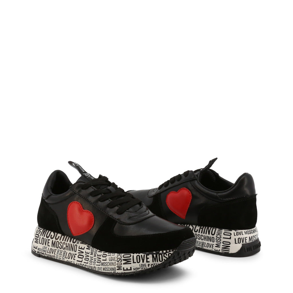 Love Moschino Round Toe Low Top Sneakers