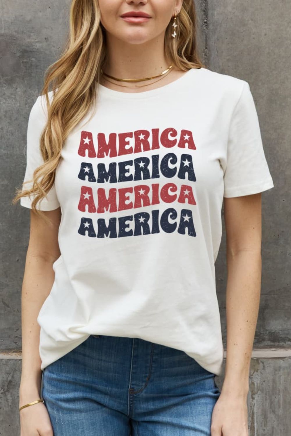 AMERICA Graphic Cotton Tee