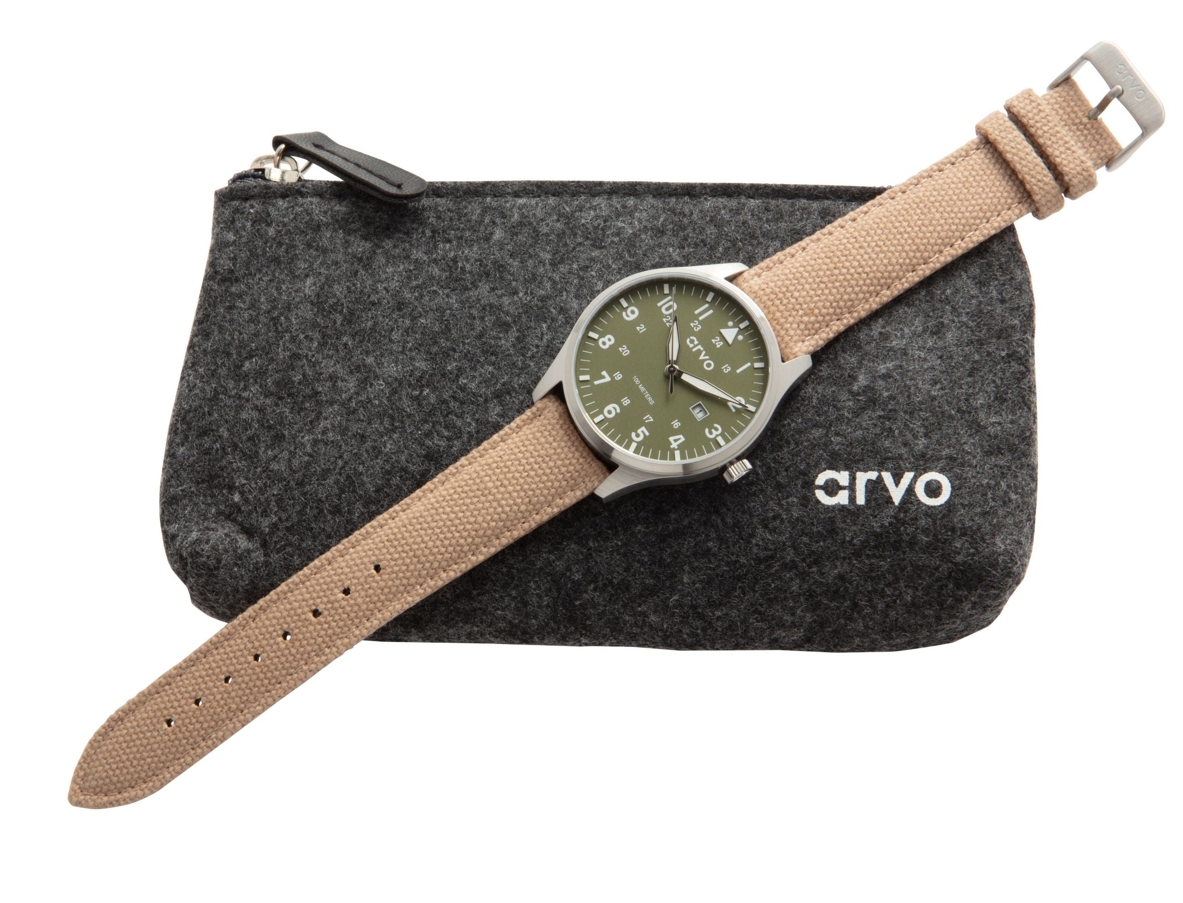 Buy Arvo Rove Field Watch - Spring Green by Arvo