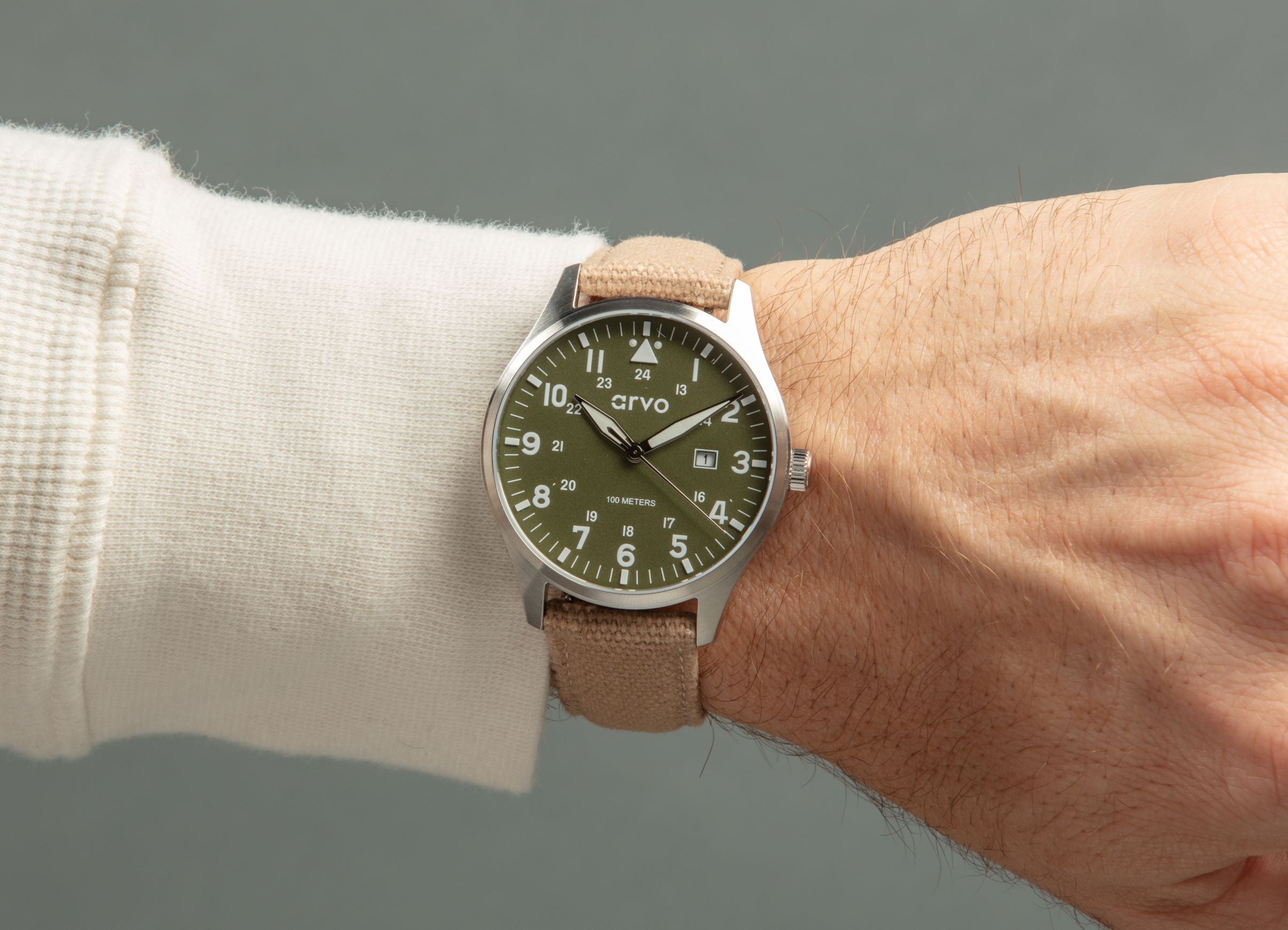 Buy Arvo Rove Field Watch - Spring Green by Arvo