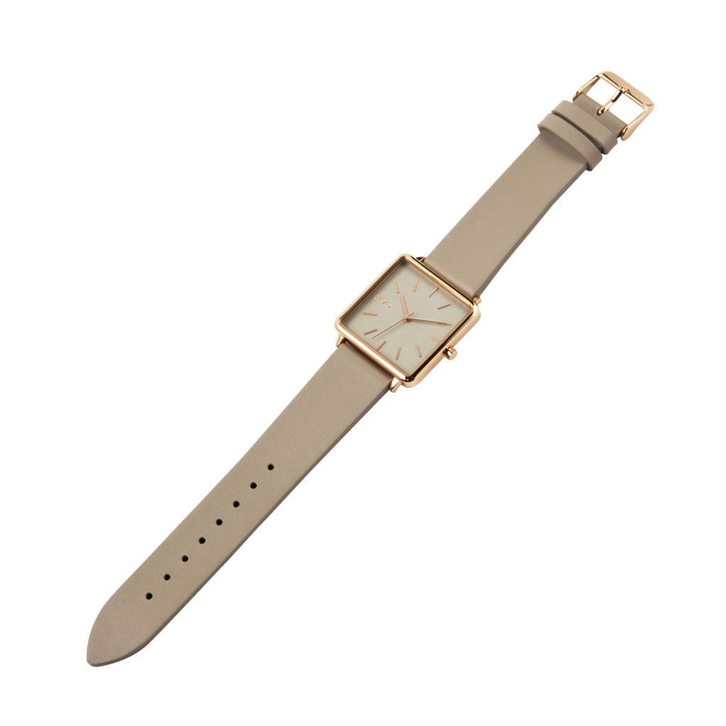 Arvo Time Squared Watch - Taupe