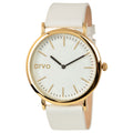 Buy Arvo White Time Sawyer Watch | Gold | White Leather by Arvo