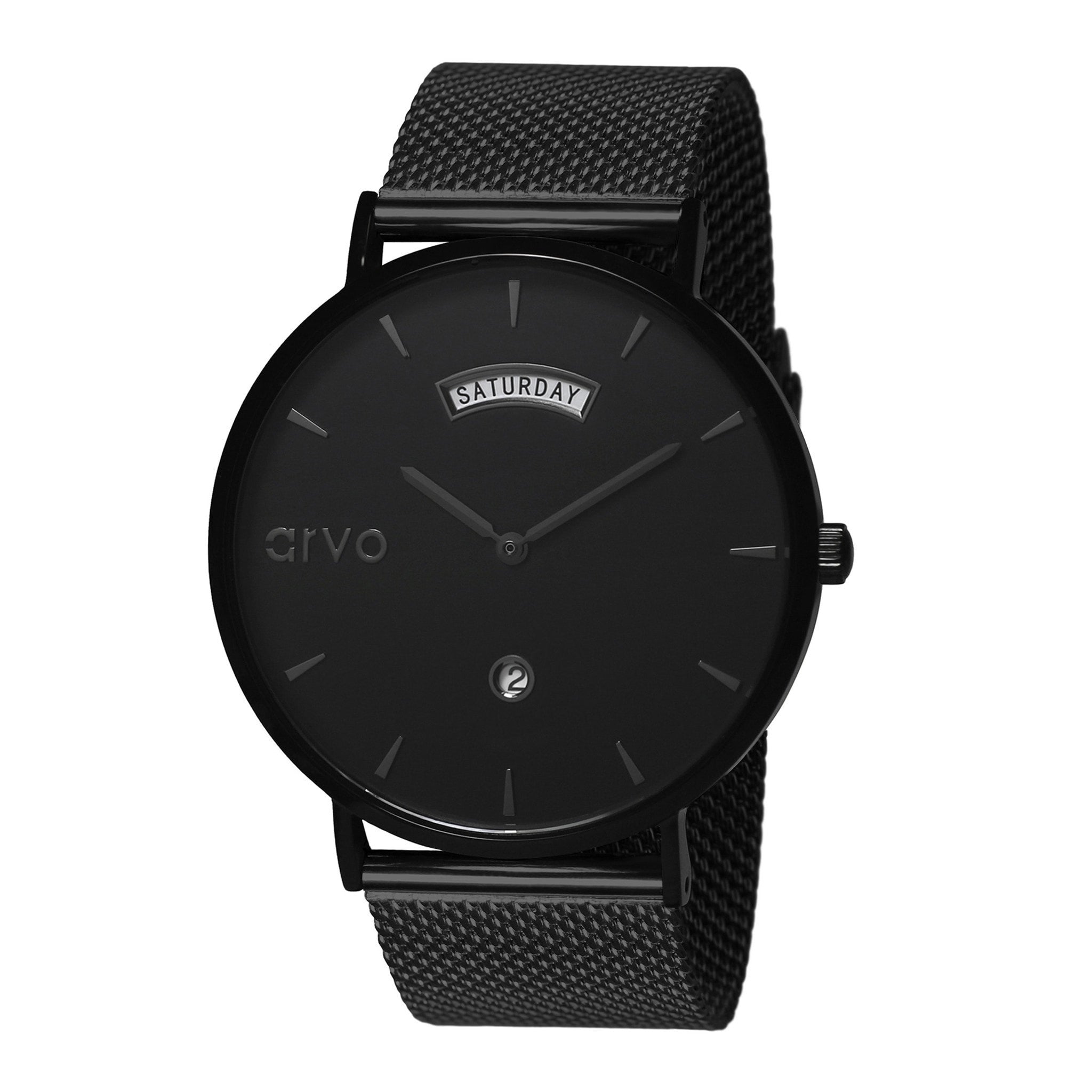 Buy Arvo Black Awristacrat Watch - Black Band by Arvo