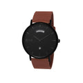 Buy Arvo Black Awristacrat Watch - Mahogany Leather by Arvo