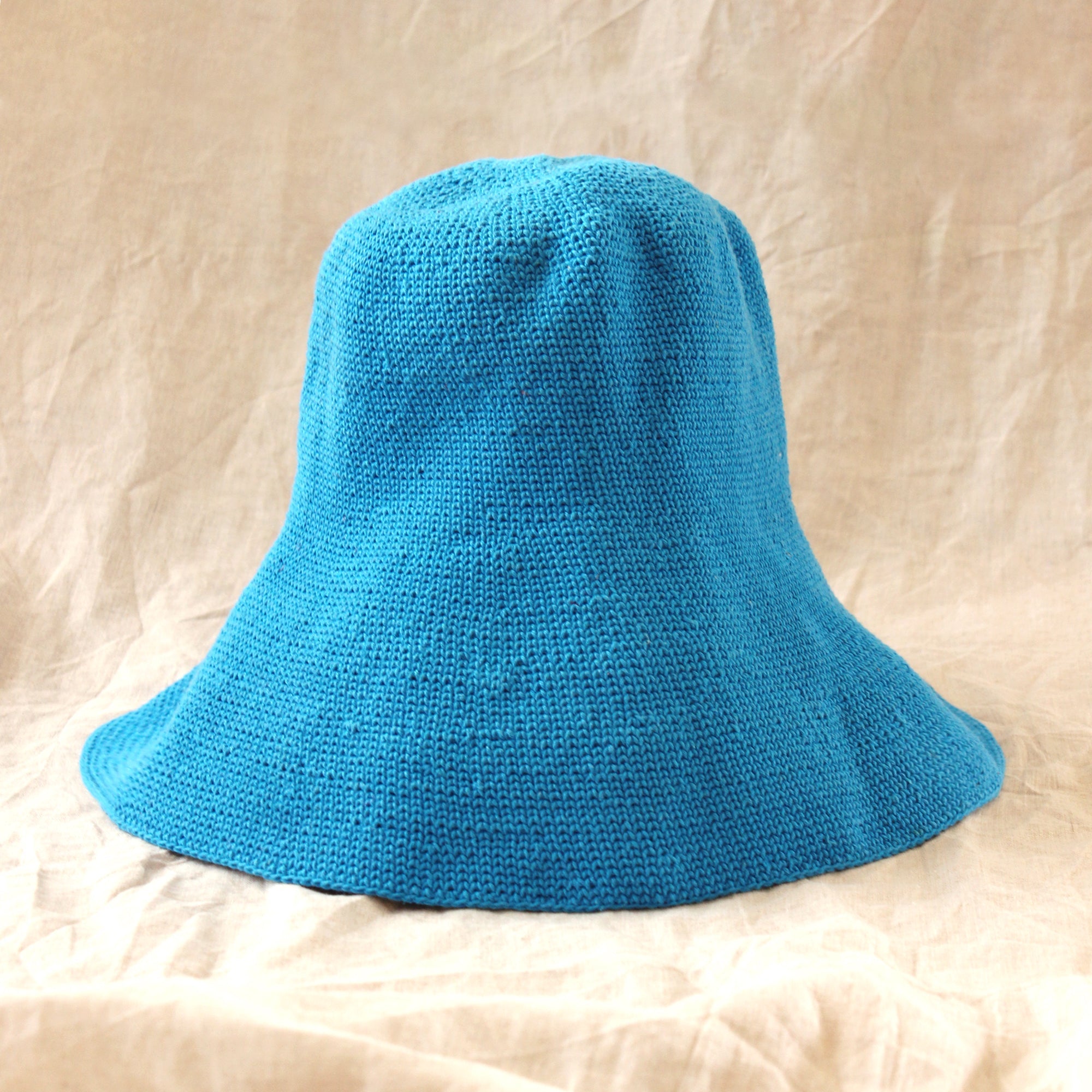 Buy BLOOM Crochet Hat, in Mosaic Blue by BrunnaCo