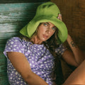Buy BLOOM Crochet Sun Hat, in Lime Green by BrunnaCo