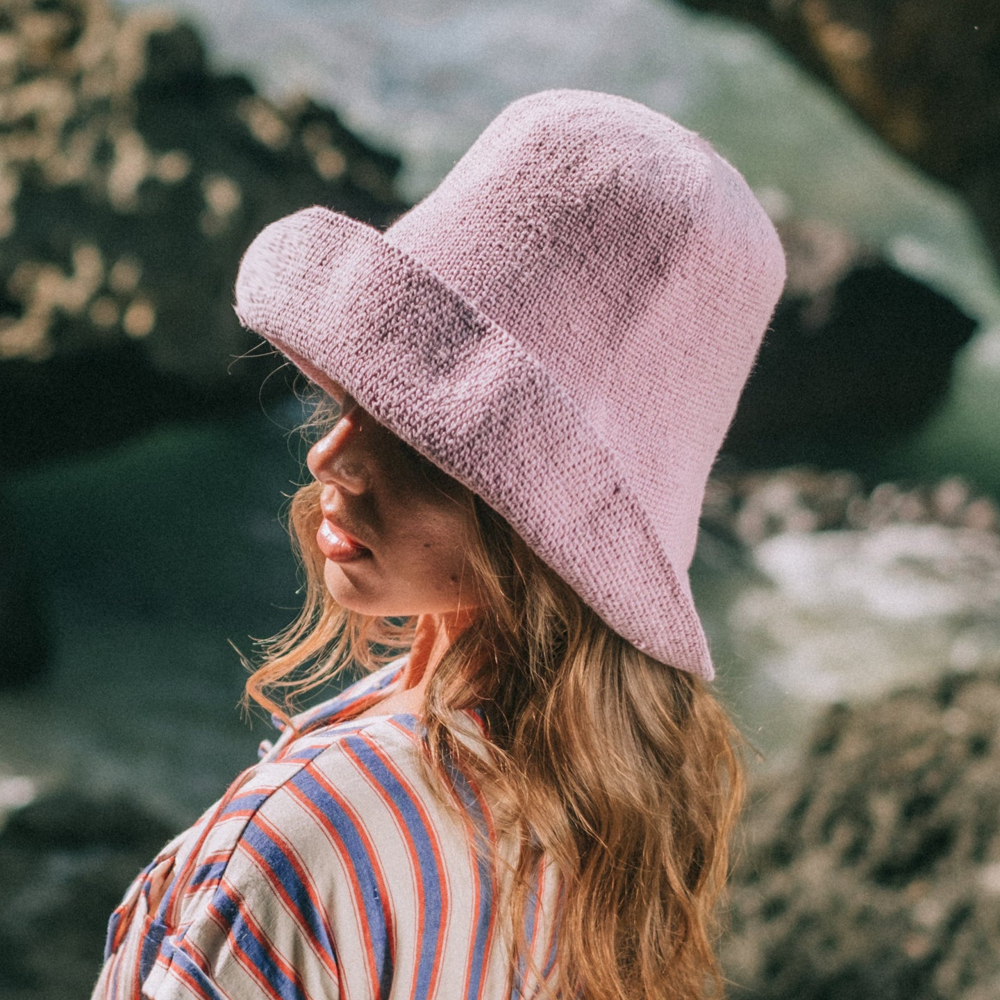 Buy BLOOM Crochet Sun Hat, in Lilac Purple by BrunnaCo