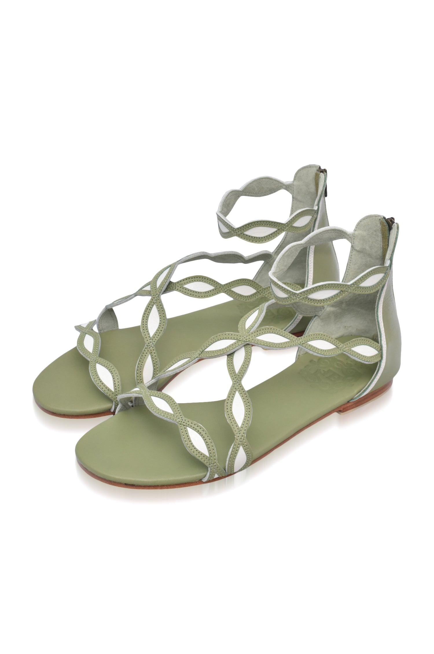 Buy Blossom Leather Sandals by Bali ELF