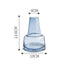 Buy Blue Gray Transparent Glass Vase by Faz