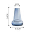 Buy Blue Gray Transparent Glass Vase by Faz