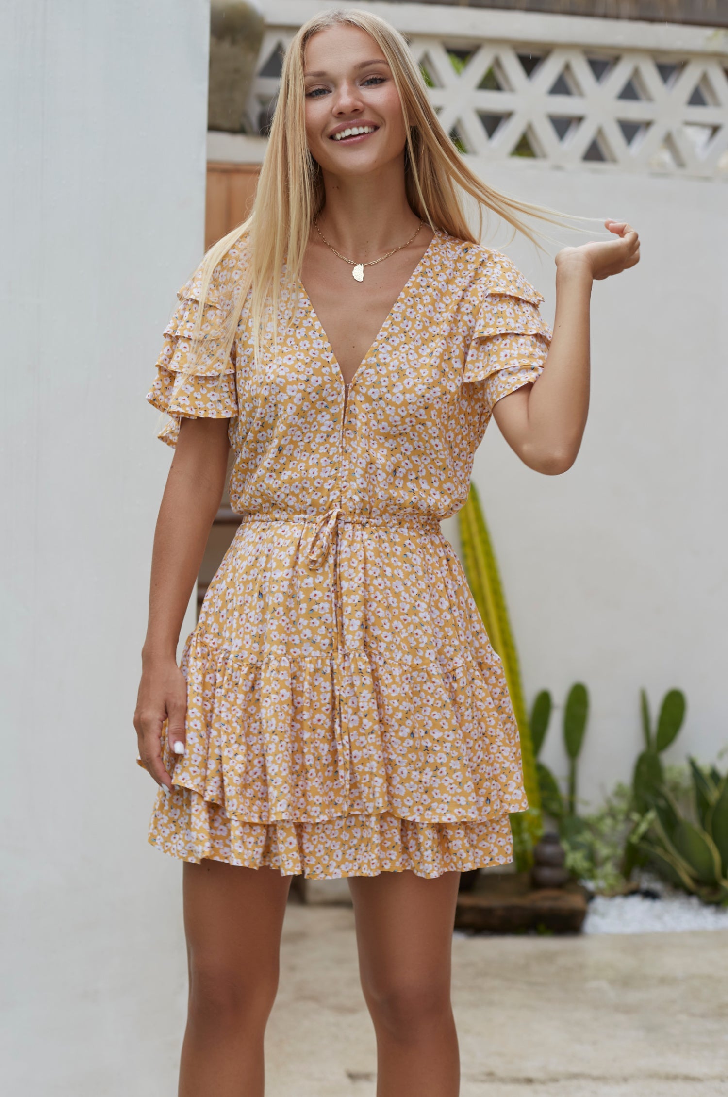 Buy Bonfire Layered Frill Dress by ELF