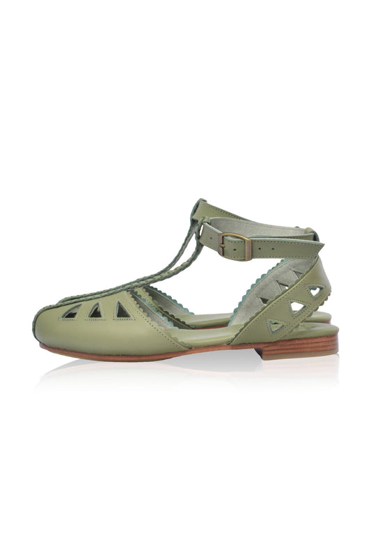 Buy Bounty T-strap Leather Sandals by ELF