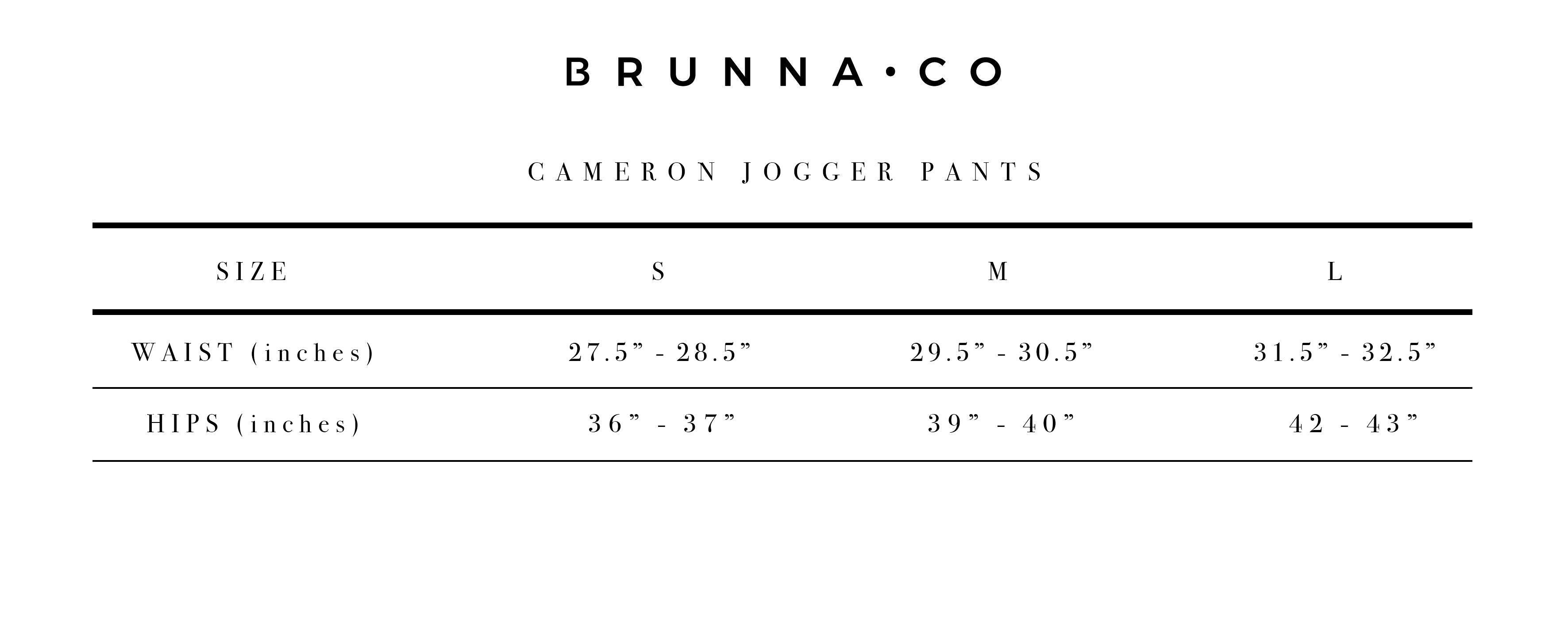 Buy CAMERON Bamboo Fleece Joggers by BrunnaCo