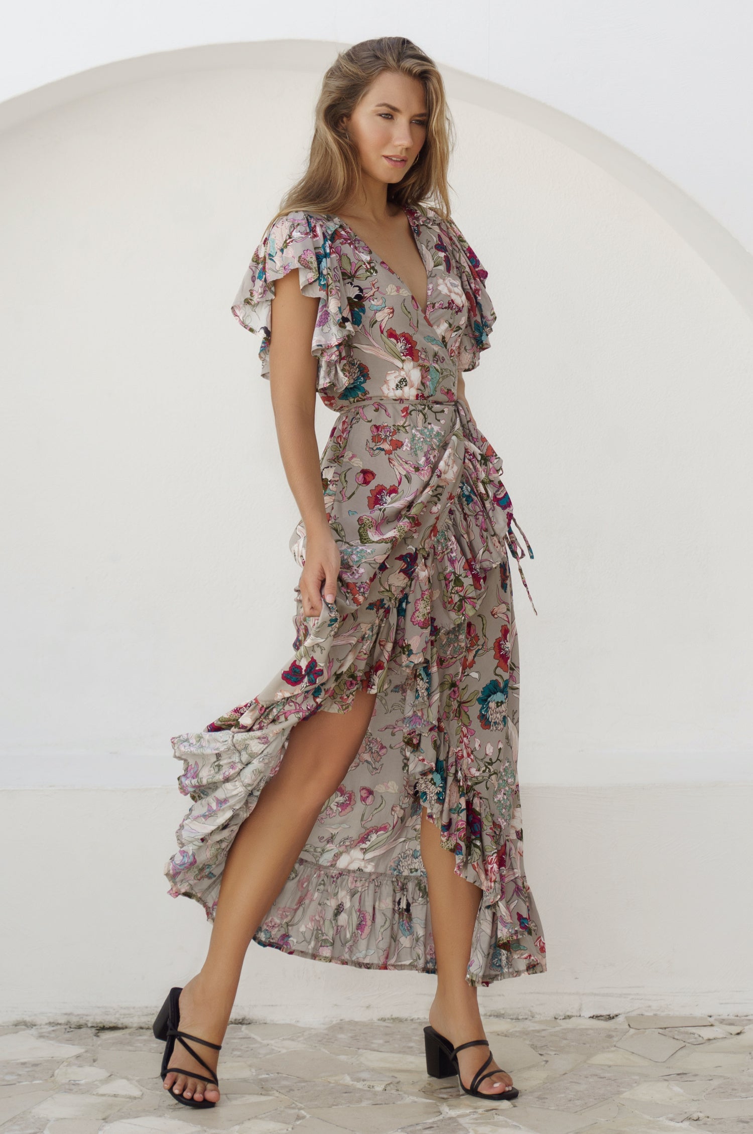 Buy Carmen Wrap Maxi Dress by ELF