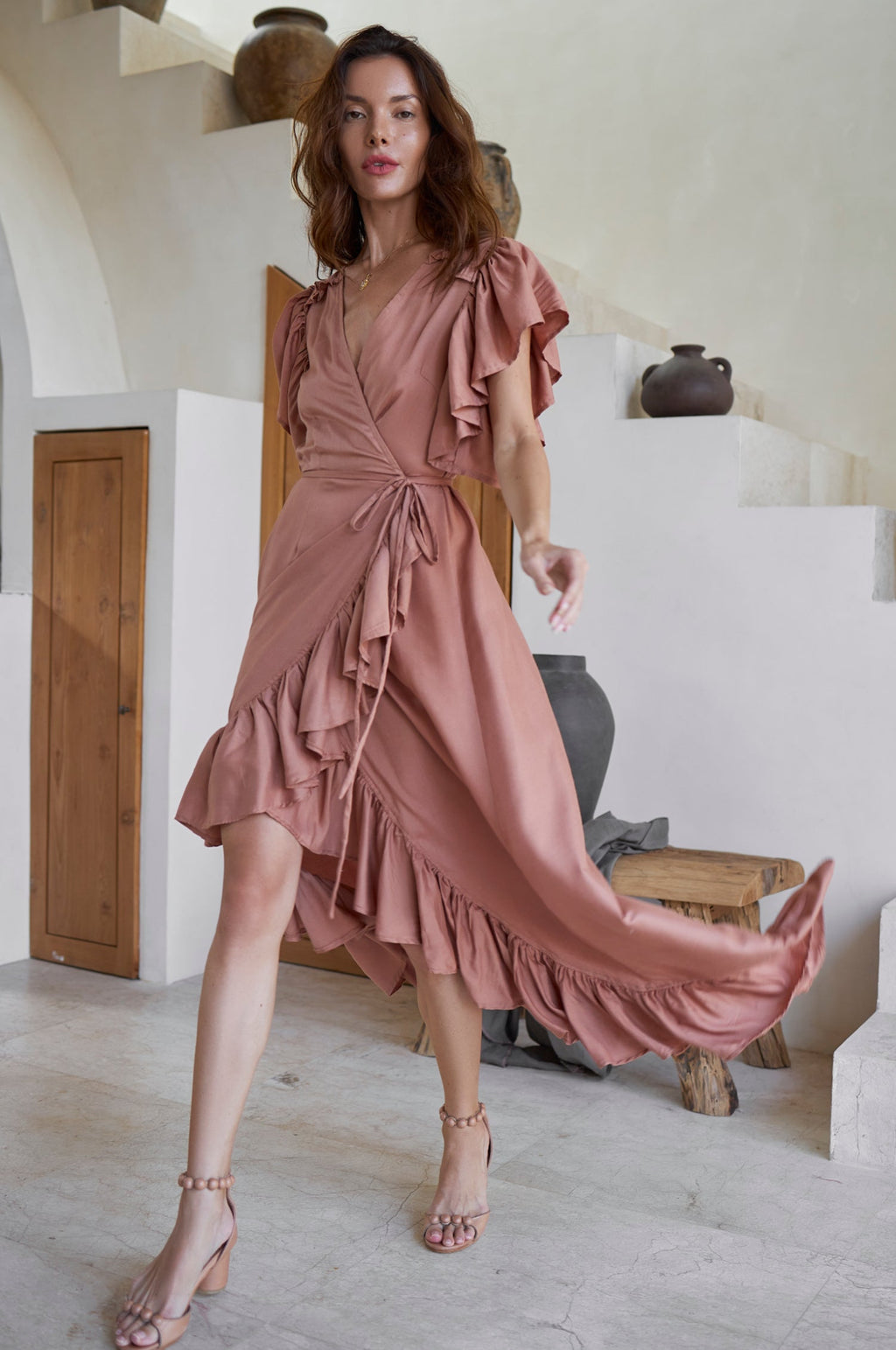 Buy Carmen Wrap Maxi Dress by ELF