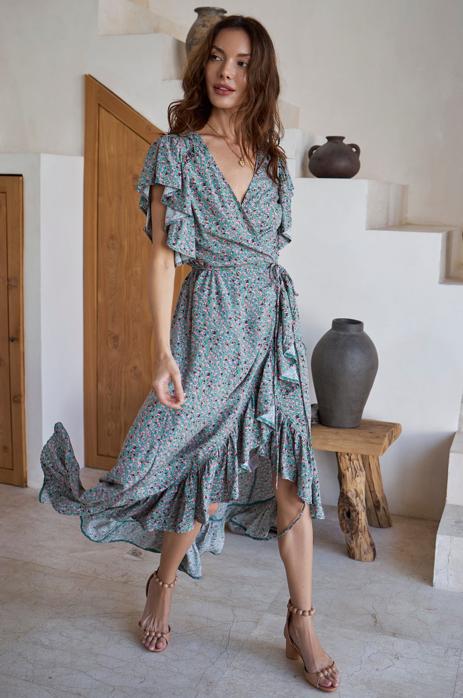 Buy Carmen Wrap Maxi Dress by ELF