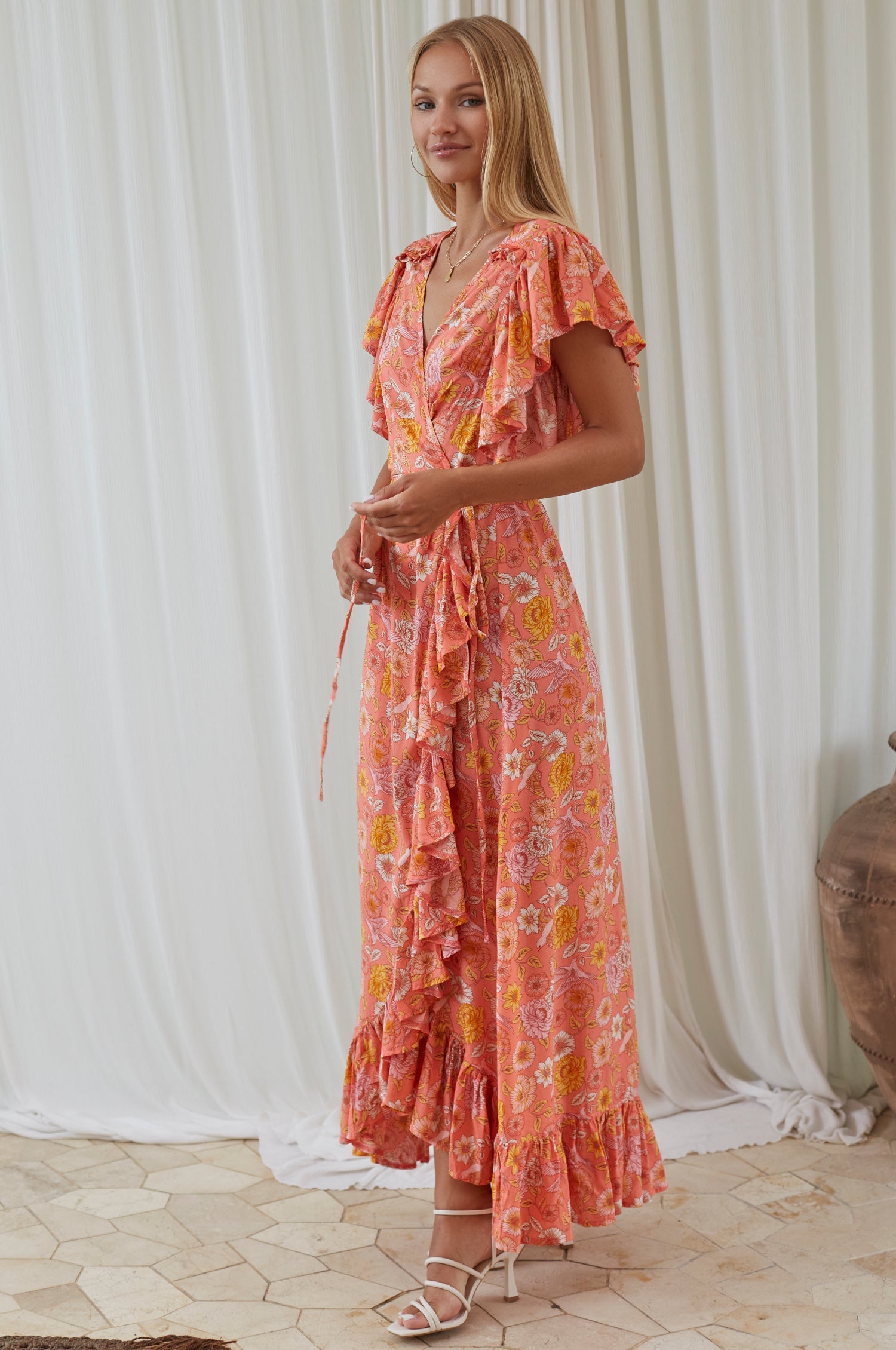 Buy Carmen Wrap Maxi Dress by ELF