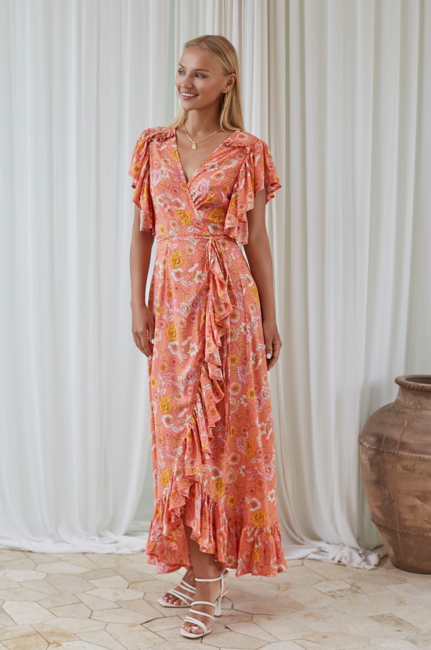 Buy Carmen Wrap Maxi Dress by ELF