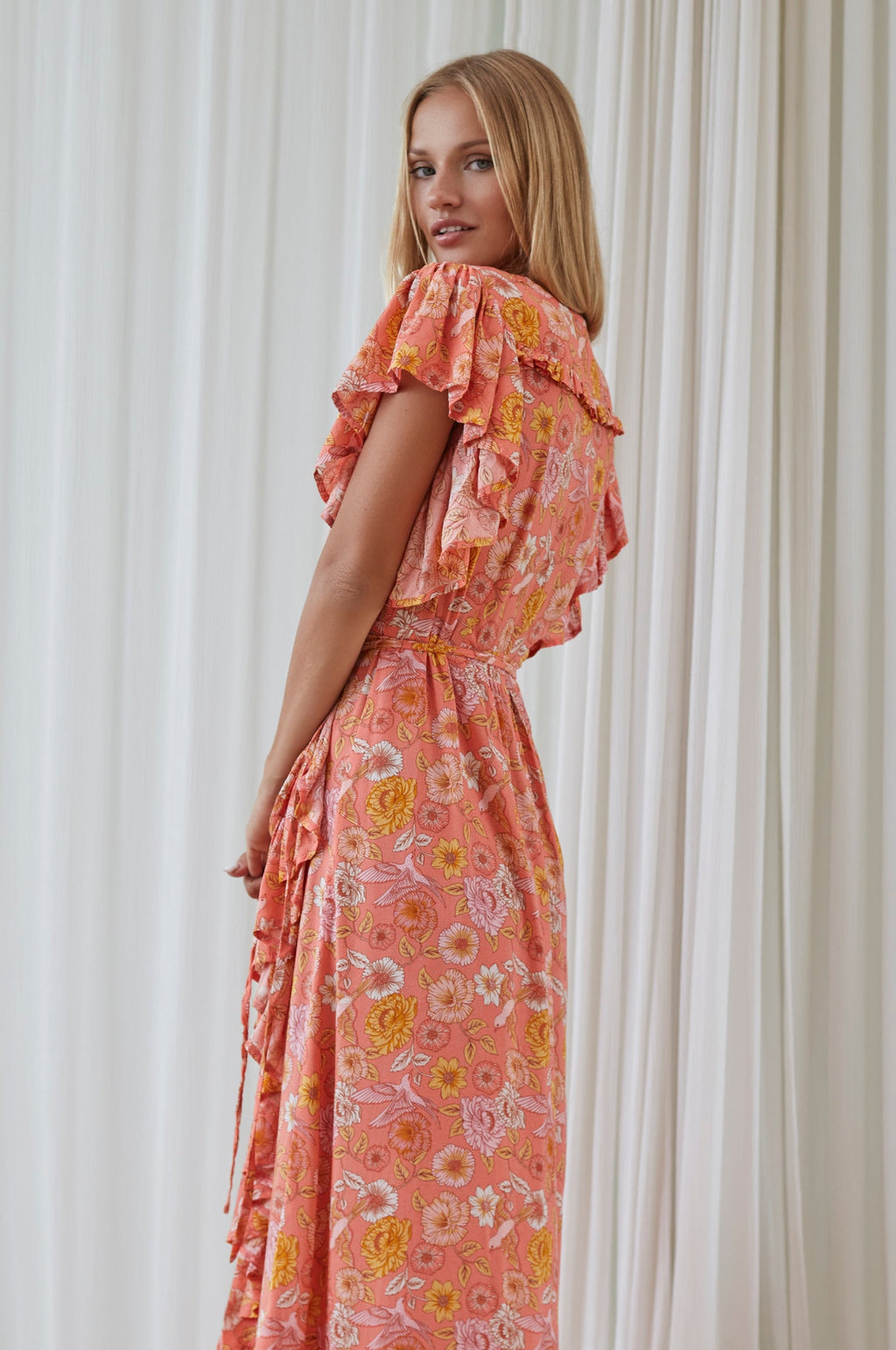 Buy Carmen Wrap Maxi Dress by ELF