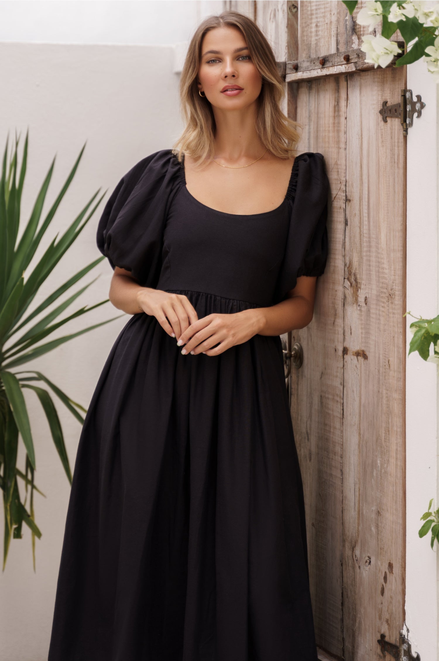 Buy Cherie Puff Sleeve Midi by ELF