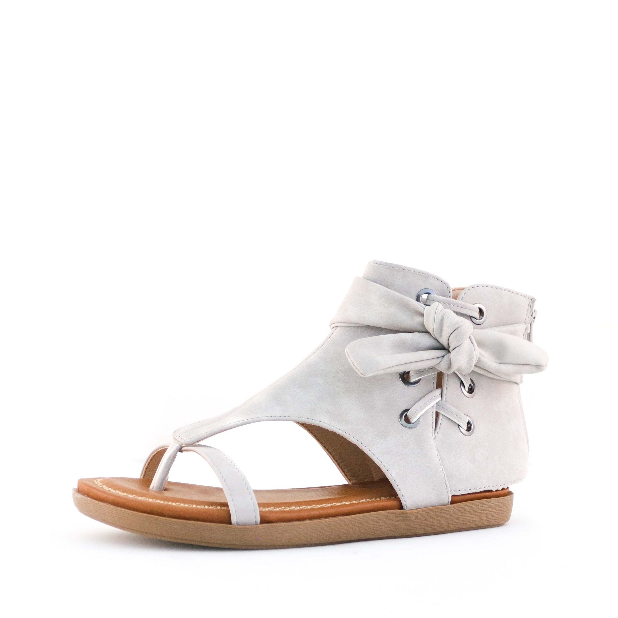 Buy Women's Chi Lace Detail Gladiator Sandal Stone by Nest Shoes