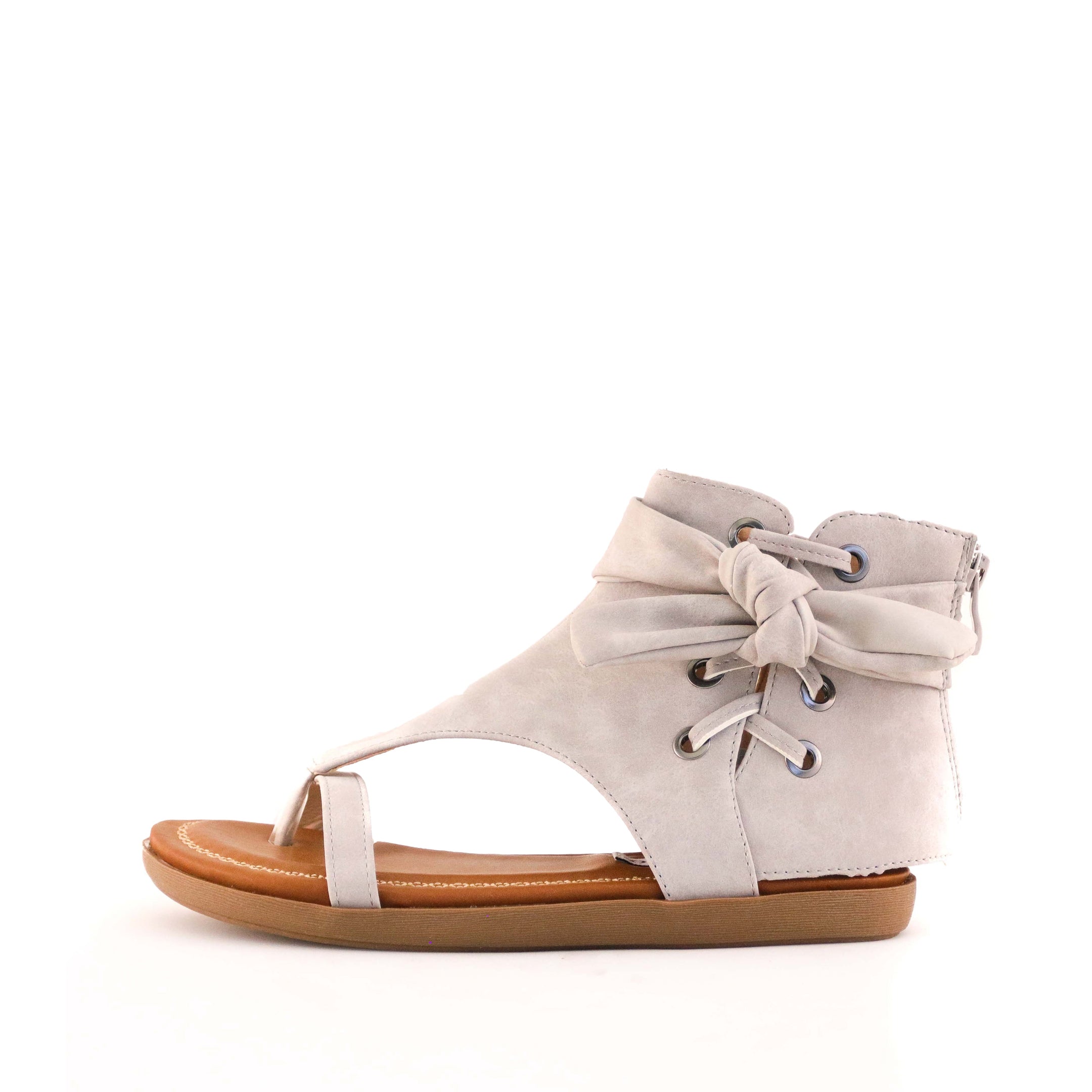Buy Women's Chi Lace Detail Gladiator Sandal Stone by Nest Shoes