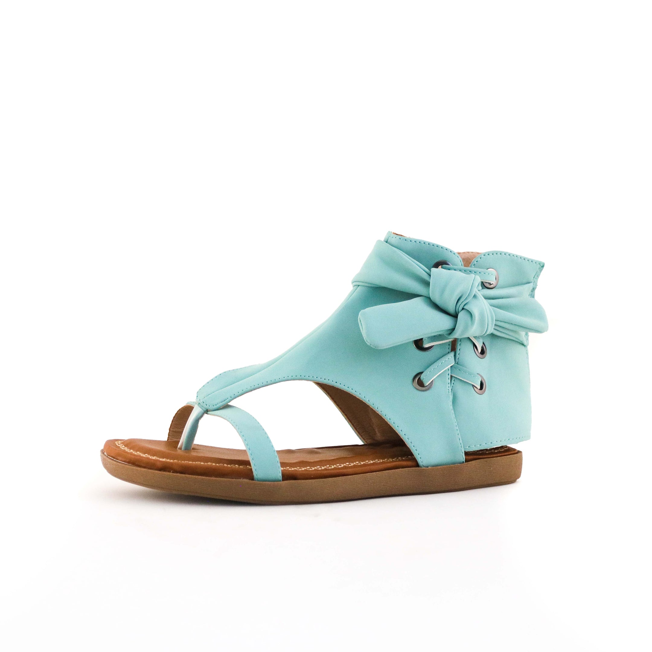 Buy Women's Chi Lace Detail Gladiator Sandal Turquoise by Nest Shoes